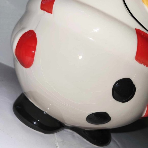 Roly Poly Ceramic Snowman Cookie Jar Tii Collections  9-1/2 Inch - Picture 6 of 10